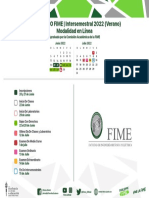 Calendarios Intersemestral 2022