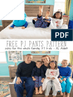 Pijama Niño Adulto Talla 2 A XL