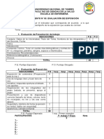 Instrumento de Evaluacion de Exposicion