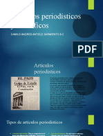 Artículos Periodísticos y Científicos