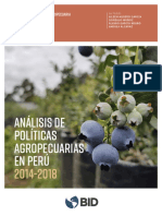 Analisis de Politicas Agropecuarias en Peru 2014 2018