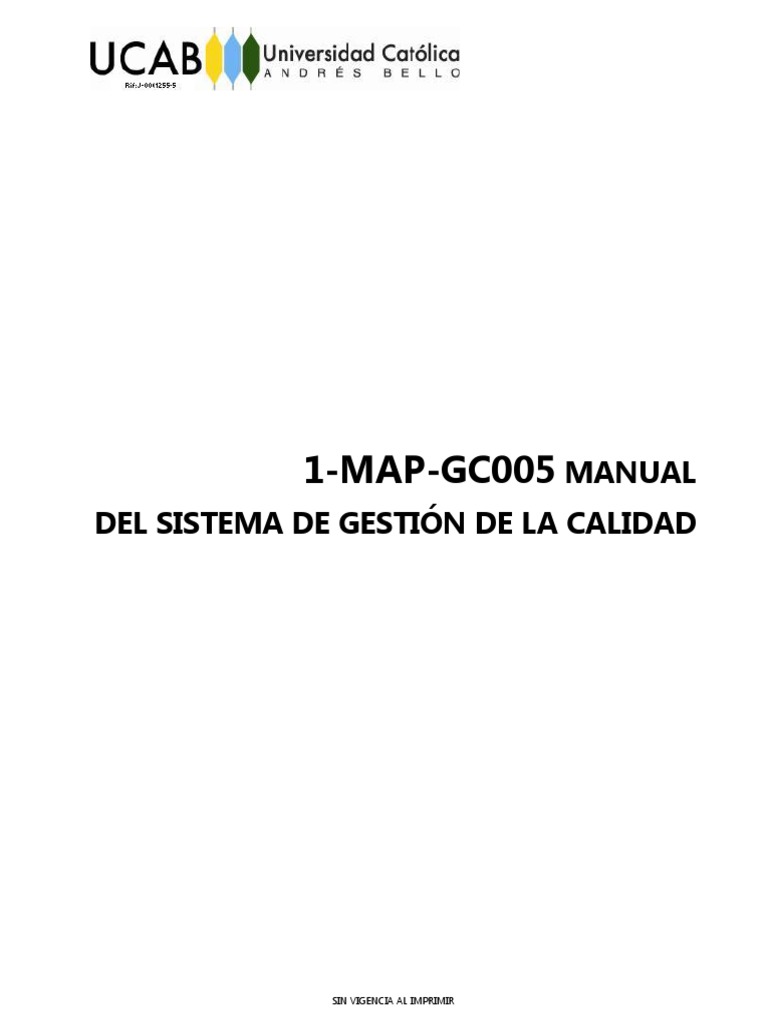1-MAP-GC005 Manual Del Sistema de Gestión de La Calidad - 3 | PDF ...