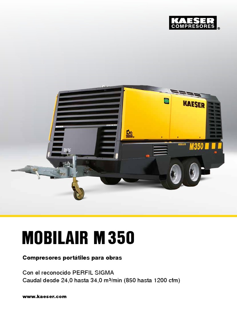 Compresor Portátil MOBILAIR M350 | PDF | Presión | Gases