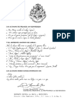Carta Hogwarts Materiales PDF