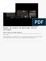Manual Do Usuário Da Behringer X32 em Português