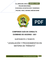 Legislacion y Procedimientos en Materia de Transito