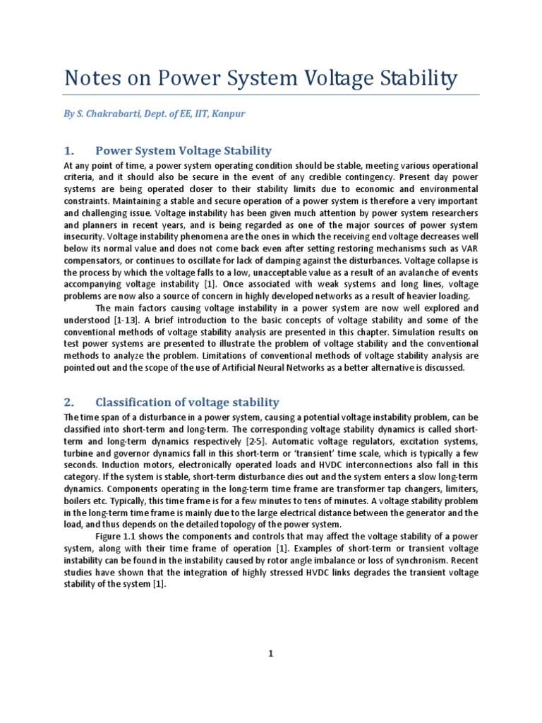 Voltage Stability Analysis | PDF | Eigenvalues And Eigenvectors | Ac Power
