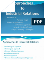 Approaches to Industrial Relations and Their Evolution