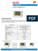 Manual Termohigrometro AL-2