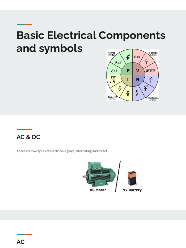 basic electrical components and symbols 1 PDF