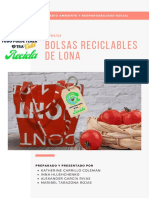 INFORME BOLSAS RECICLABLES DE LONA