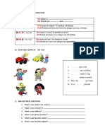 Activity N°12 Possessive Adjectives