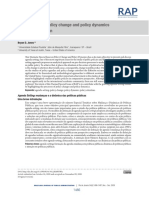 Agenda Setting Policy Change and Policy Dynamics