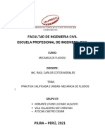 Practica Calificada 2 Unidad - Mecanica de Fluidos I Resuelta