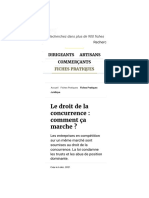 Le Droit de La Concurrence - Les Principes de L'honnêteté Commerciale