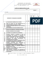 PDF Guion de Observacion de Clase Docente Ce 2021-2022