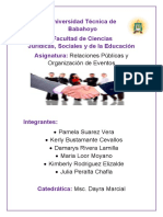 Relaciones Públicas y Organización de Eventos