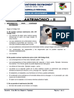 Impedimentos para contraer matrimonio y causales de separación y divorcio