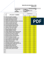 Registro para Evaluación Diagnostica 1°a, B, C, D Secundaria DPCC