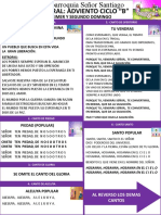 Esquema Del Pueblo Misa de Domingo - Primero y Segundo Domingo de Adviento