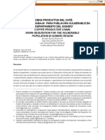 Cadena Productiva Del Café: Demanda de Trabajo para Población Vulnerable en El Departamento Del Quindío