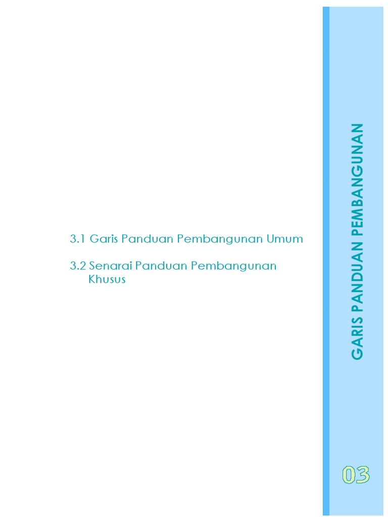 Garis Panduan Pembangunan Umum | PDF