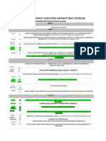 Calendario Asignaturas Teoricas