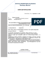 Universitario solicita pasantía en empresa constructora