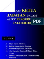 Peranan Ketua Jabatan Tatatertib