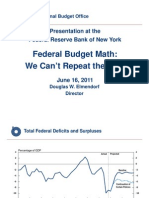 Federal Budget Math