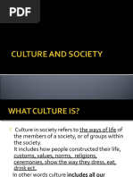 Defining Culture and Society