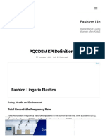 PQCDSM KPI Definitions - Continuously Improving Manufacturing