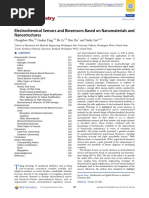 Electrochemical Sensors and Biosensors Based On Nanomaterials and