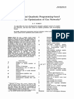 (1993) A Sequential Quadratic Programming-Based Algorithm For Optimization of Gas Networks