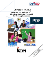 MAPEH (P.E.) : Quarter 1 - Module 1: Physical Activity Pyramid For Young Learners