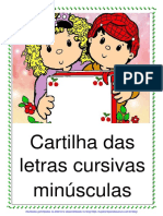 Cartilha cursivas minúsculas