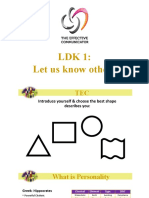 LDK 1: Let Us Know Others