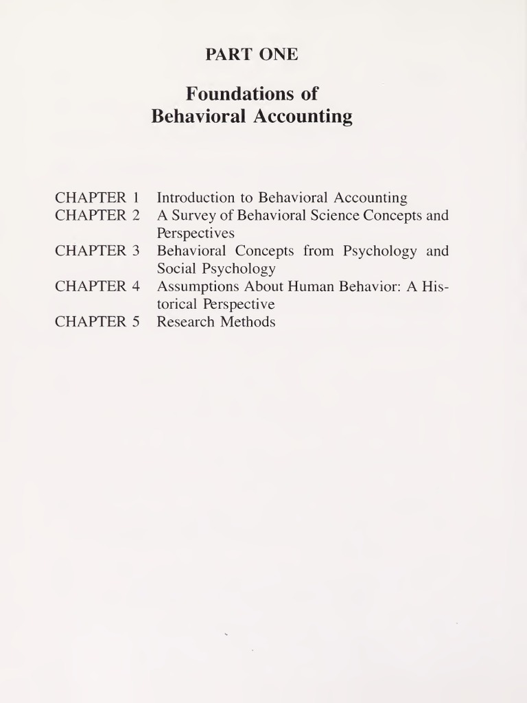 Behavioral accounting 2 PDF Certified Public Accountant Accounting