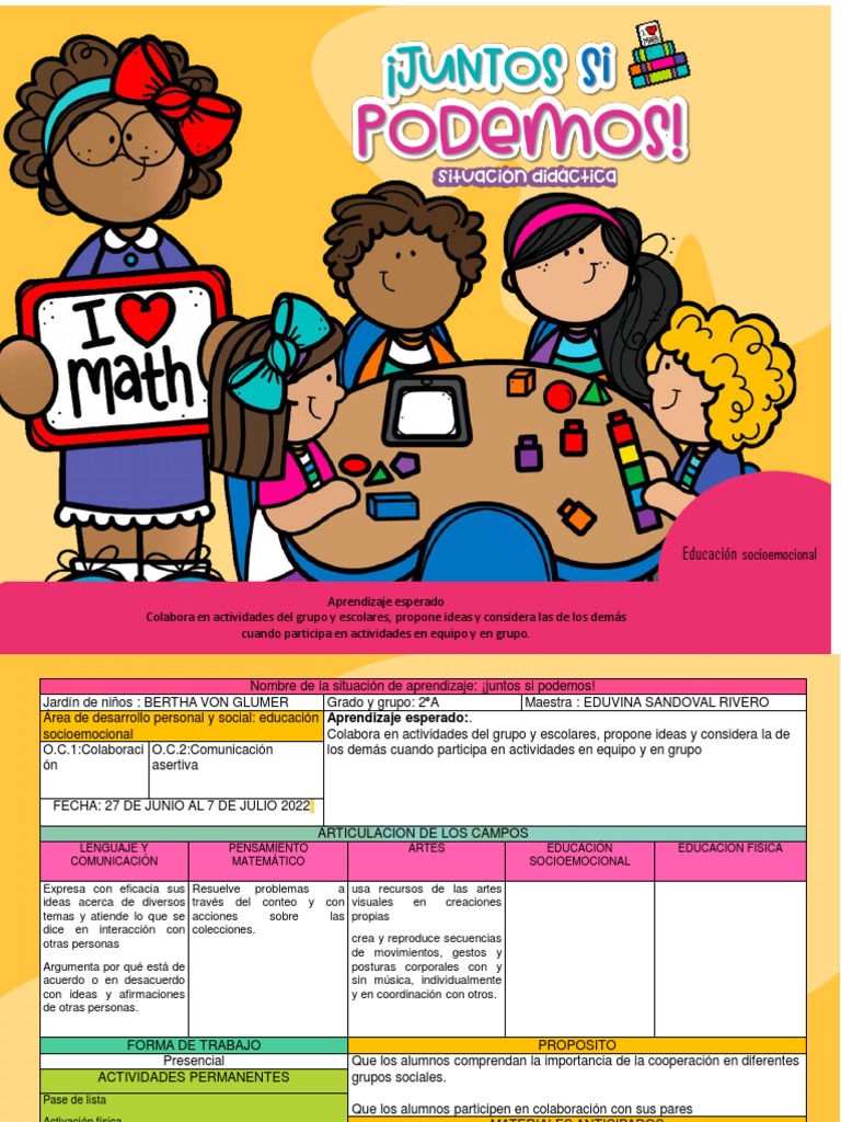 Plan 1ro y 2do | PDF | Educación de la primera infancia | Aprendizaje