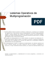 Sistemas Operativos de Multiprogramacion