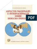 Aspectos Nacionales e Internacionales Sobre Derecho Indígena
