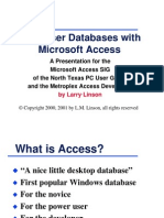 Developing Multi-User Microsoft Access Database Applications