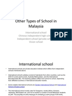 Other Types of School in Malaysia