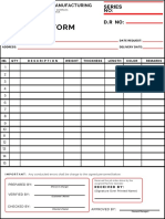 Job Order Form: QTY Description Weight Length NO. Thickness Color Remarks