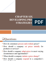 Chapter Six Developing Pricing Strategies