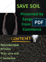 Save Soil: Presented by Sangeetha From 1 PU Commerce