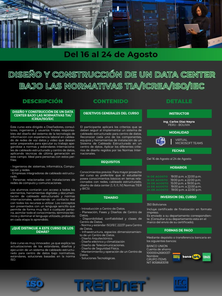 Curso Virtual: Diseño de Data Center | PDF | Edad de información ...