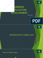 Android Application Development: - Pallabi Saha