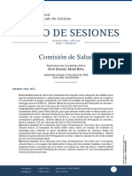 Comisión de Salud de la Junta General del Principado de Asturias debate medidas de seguridad ante el COVID-19