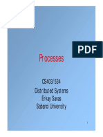 Processes: CS403/534 Distributed Systems Erkay Savas Sabanci University